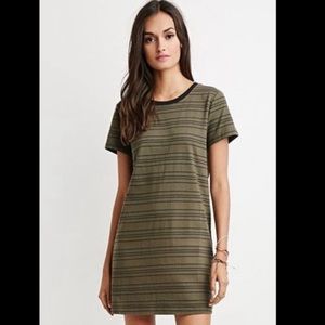 Forever 21 Green Tee Shirt Dress